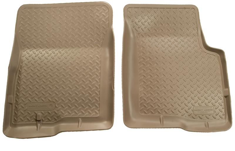 Lincoln Navigator Floor Mats - Front - Husky Liners - Classic Style - Tan - `98-`02